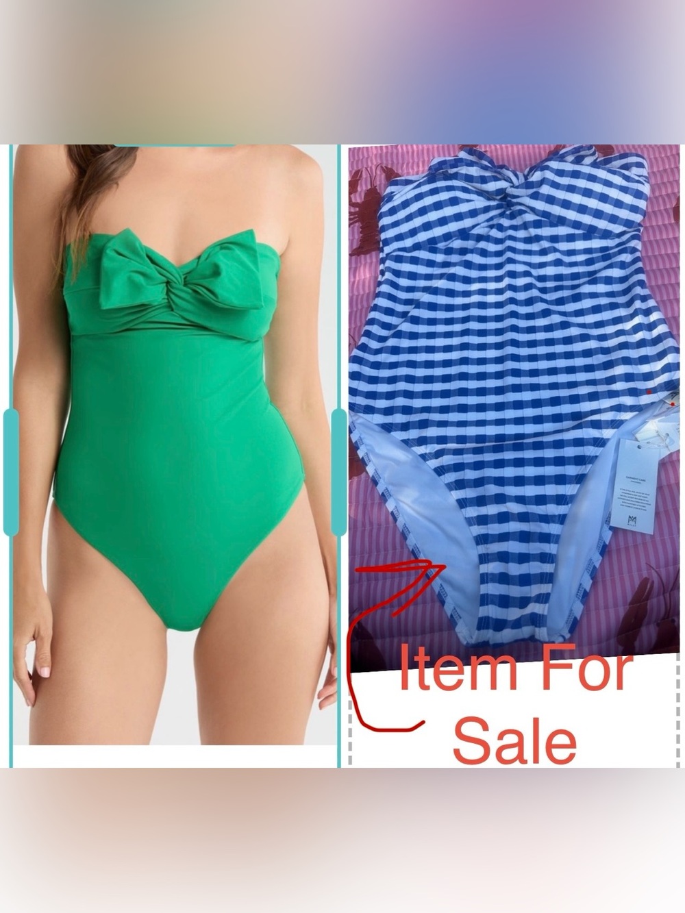 Milly Jacquard Cottage Bow Blue and White  One-Piece Swimsuit, so beautiful